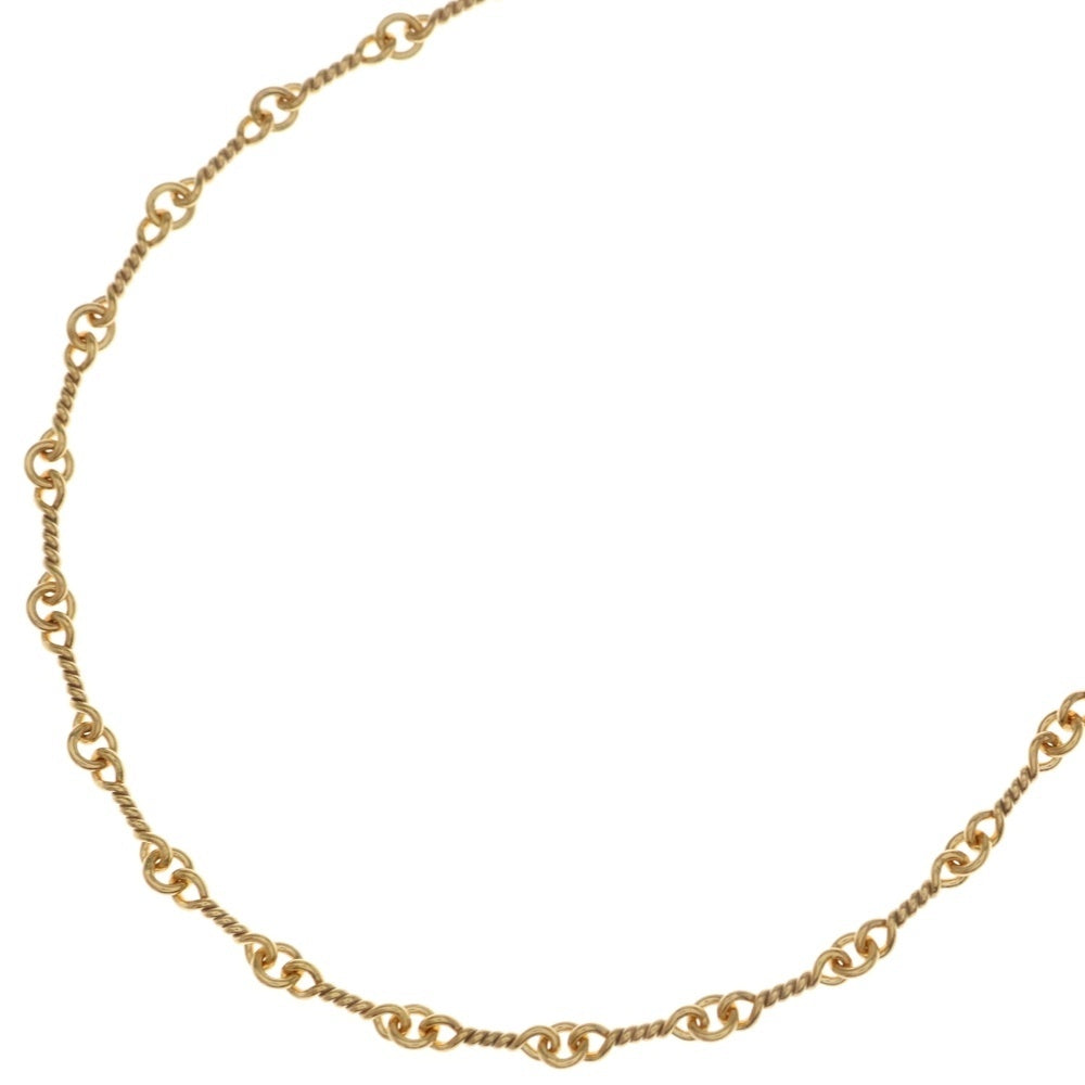 CHROME HEARTS(クロムハーツ) 22K NECKCHAIN T20 ツイストチェーンネックレス 20inch ゴールド BCA015