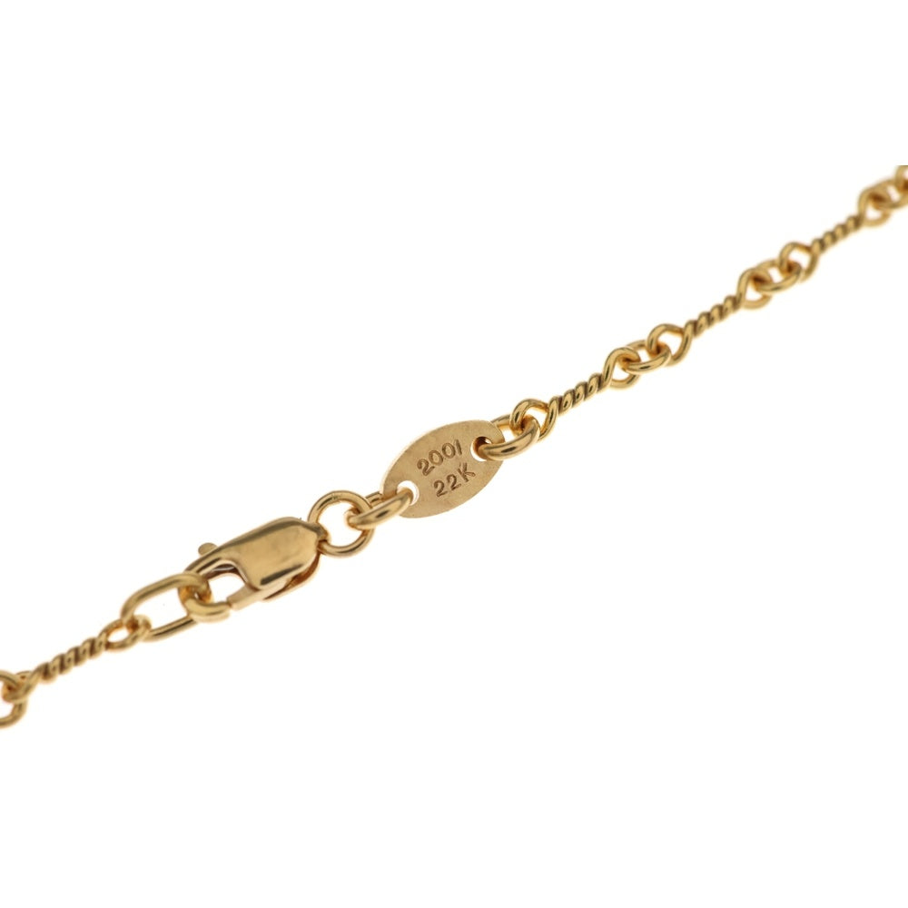 CHROME HEARTS(クロムハーツ) 22K NECKCHAIN T20 ツイストチェーンネックレス 20inch ゴールド BCA015