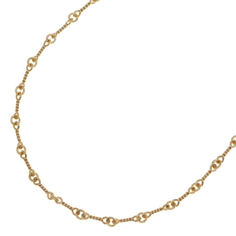 CHROME HEARTS(クロムハーツ) 22K NECKCHAIN T24 ツイストチェーンネックレス 24inch ゴールド