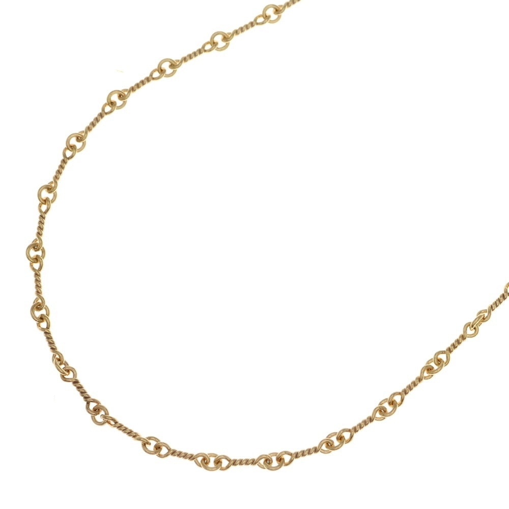 CHROME HEARTS(クロムハーツ) 22K NECKCHAIN T20 ツイストチェーンネックレス 20inch ゴールド BCA015