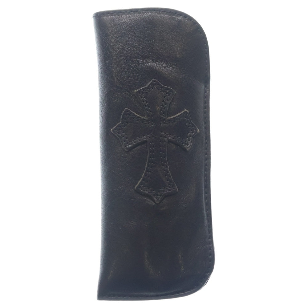 CHROME HEARTS(クロムハーツ) PEN CASE クロスパッチ レザーペンケース ブラック