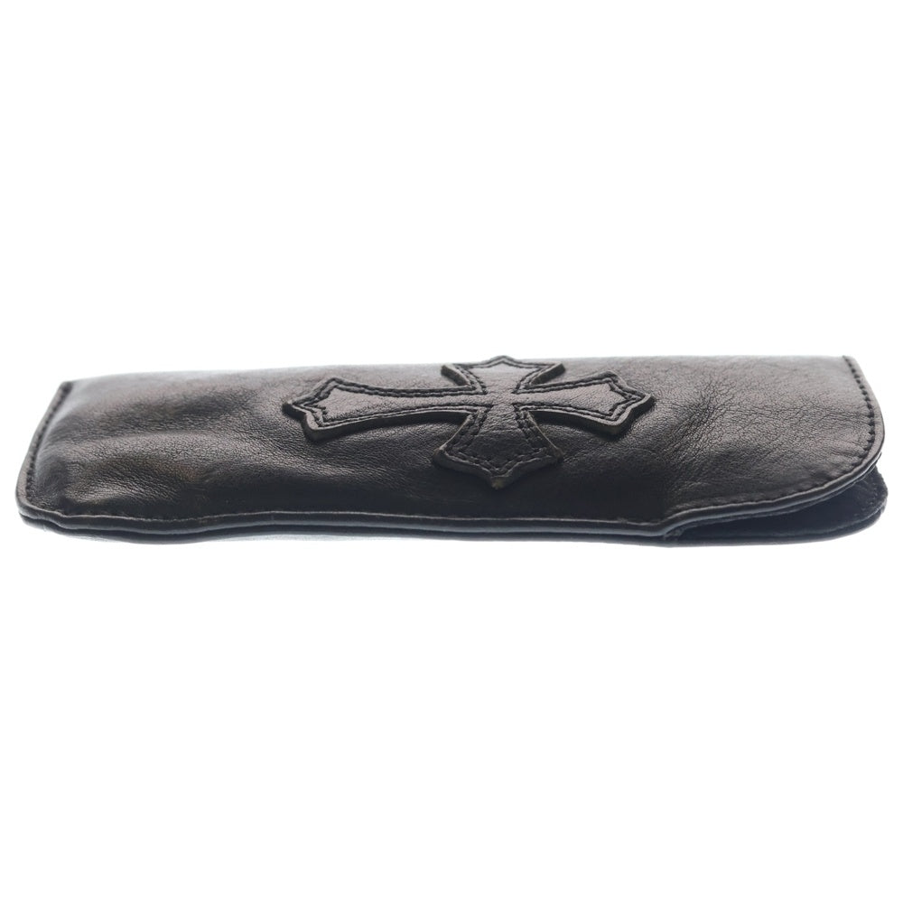CHROME HEARTS(クロムハーツ) PEN CASE クロスパッチ レザーペンケース ブラック