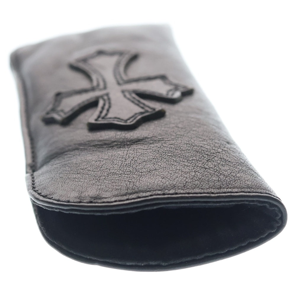 CHROME HEARTS(クロムハーツ) PEN CASE クロスパッチ レザーペンケース ブラック