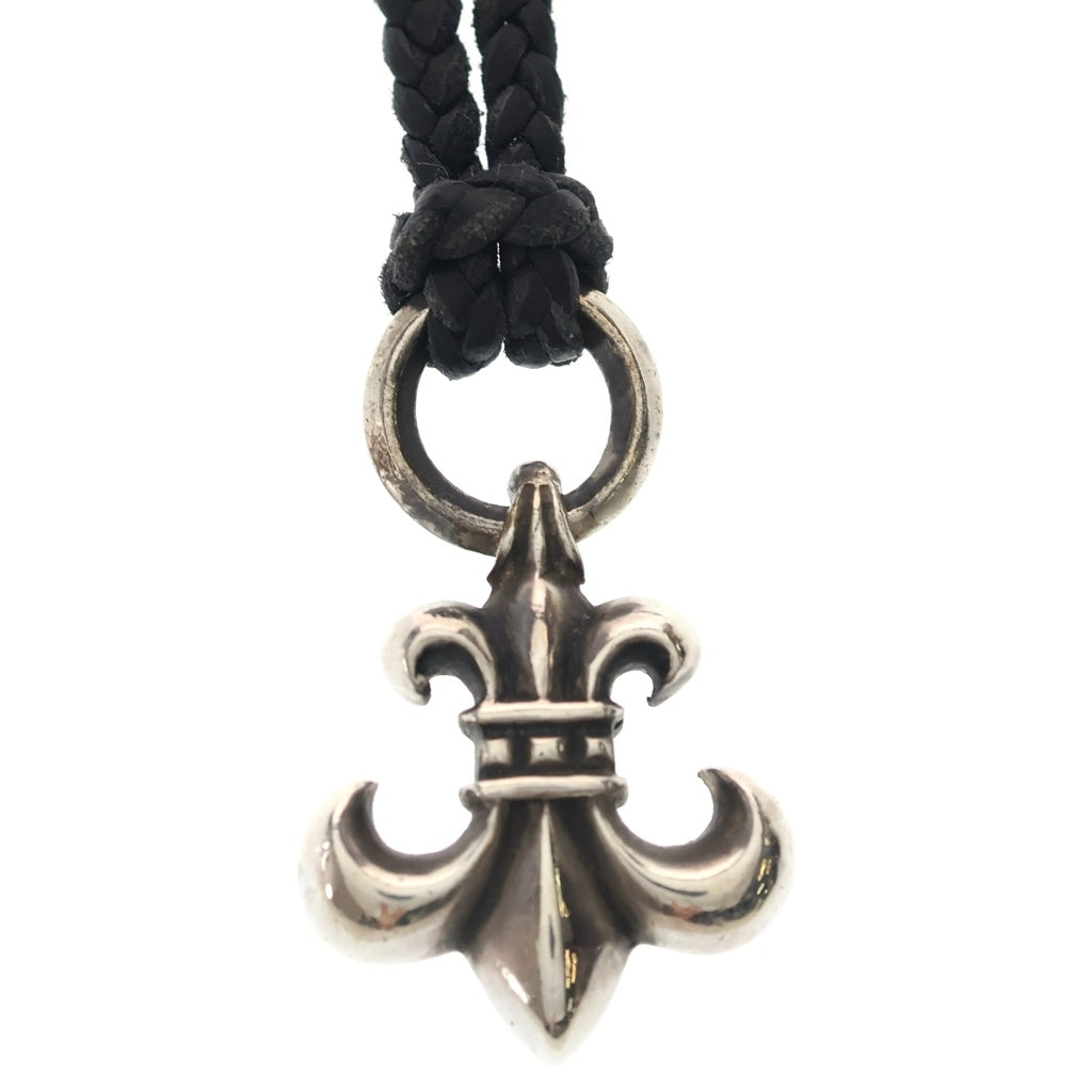 CHROME HEARTS(クロムハーツ) BS FLUER BSフレアペンダント シルバー ネックレストップ レザーブレイド シルバー