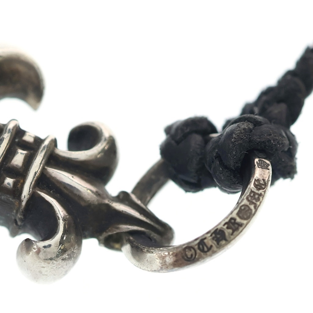 CHROME HEARTS(クロムハーツ) BS FLUER BSフレアペンダント シルバー ネックレストップ レザーブレイド シルバー