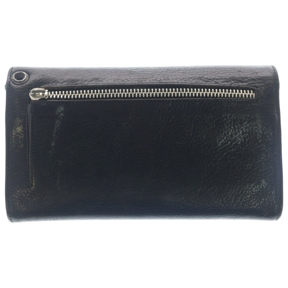 CHROME HEARTS(クロムハーツ) WAVE ウェーブ レザーウォレット 財布 ブラックBCA375