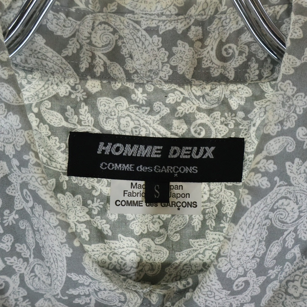 COMME des GARCONS HOMME DEUX(コムデギャルソン オムドゥ) 18AW AD2018 パッチワーク ペイズリー 長袖 シャツ マルチ DB‐B054