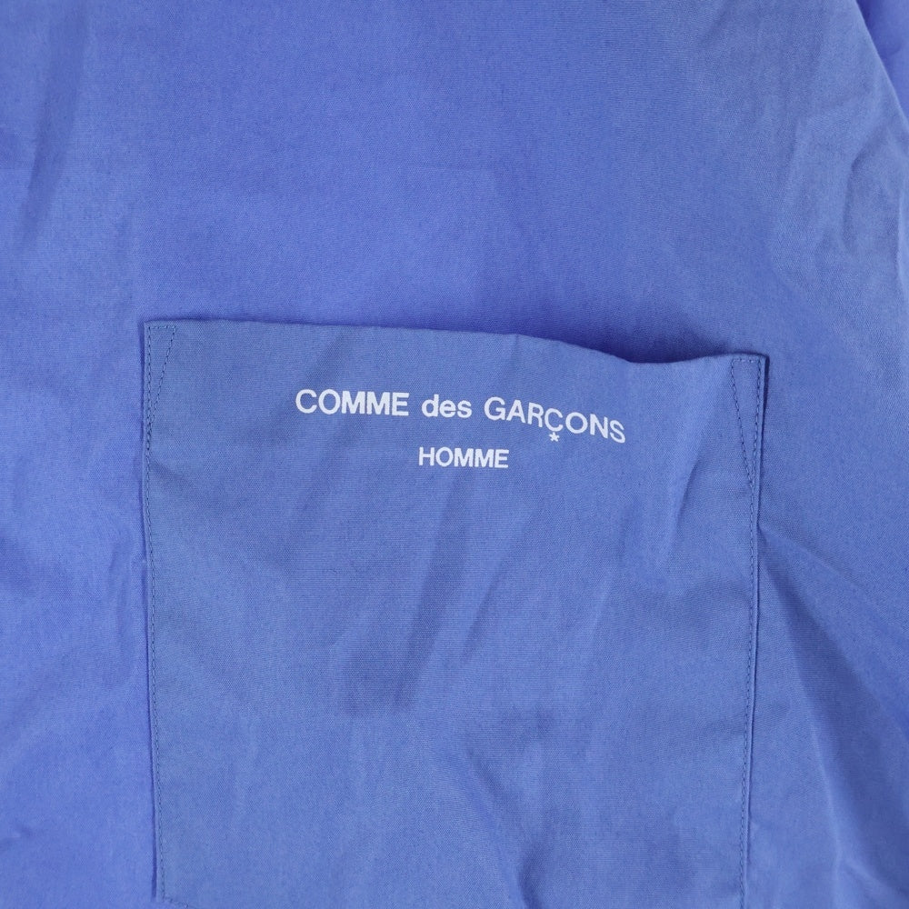 COMME des GARCONS HOMME(コムデギャルソンオム) 22SS AD2021 ロゴ プリント 長袖 シャツ ブルー HI‐B003