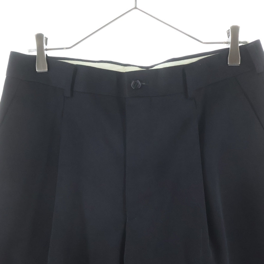 COMME des GARCONS HOMME DEUX(コムデギャルソン オムドゥ) 23AW AD2023 1Tuck pant ワンタック ウールワイドパンツ ブラック DL-P027