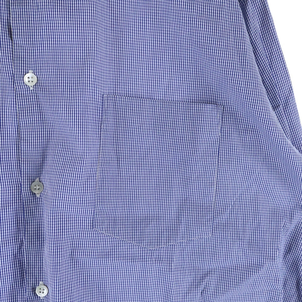 COMME des GARCONS SHIRT(コムデギャルソンシャツ) 95SS AD1994 長袖ギンガムチェックボタンシャツ ブルー FW-01010M