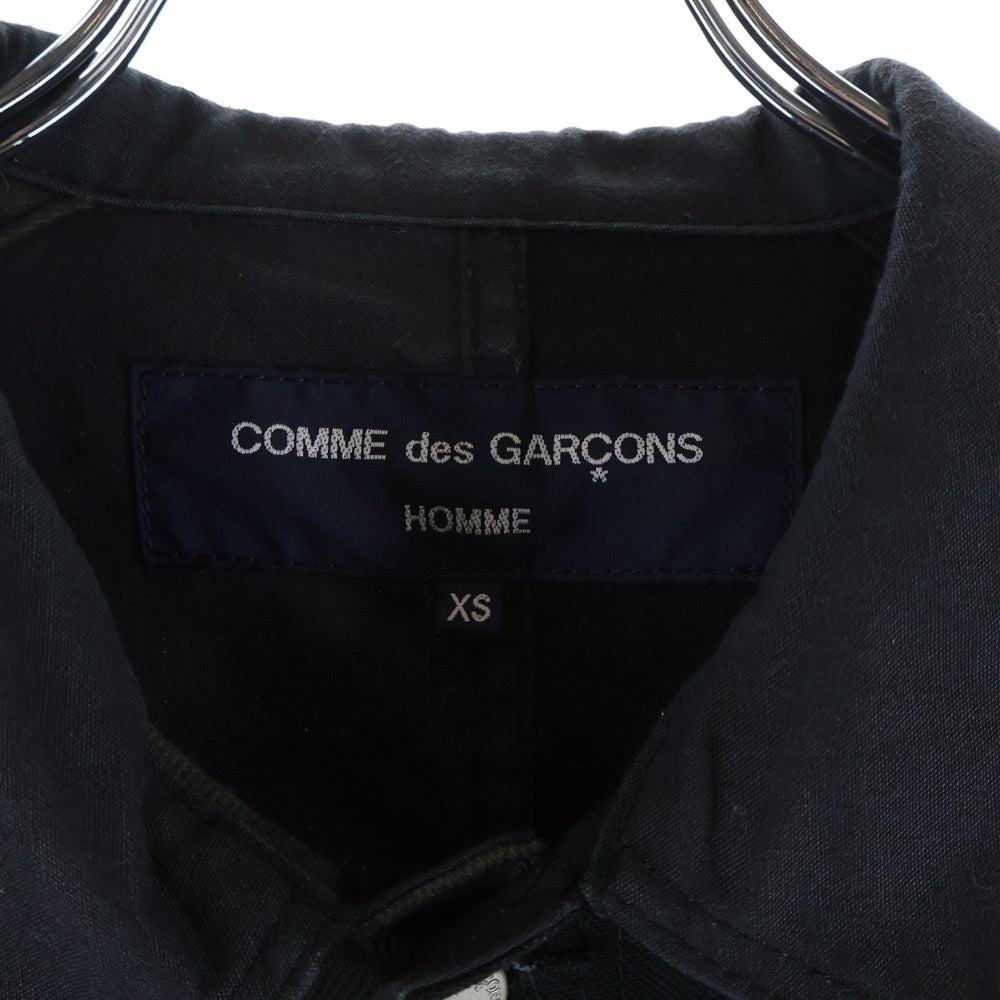 COMME des GARCONS HOMME(コムデギャルソンオム) AD2021 パッチワーク加工 カバーオール ジャケット ブラック/カーキ HH-J013