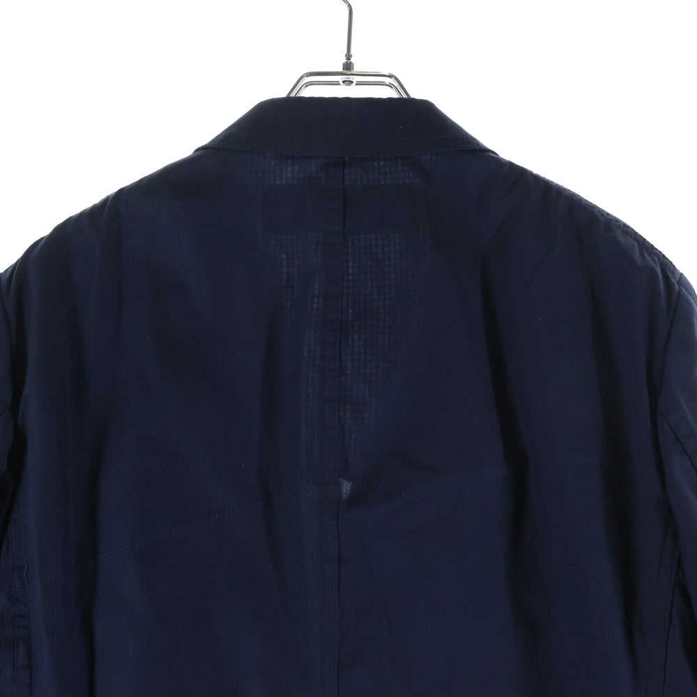 COMME des GARCONS HOMME(コムデギャルソンオム) 24SS AD2023 綿ブロードジャケット 3Bテーラードジャケット ネイビー HM-J103