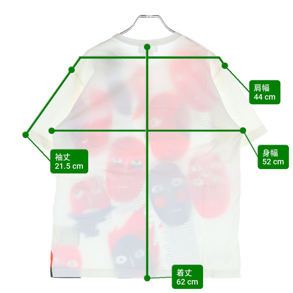 COMME des GARCONS(コムデギャルソン) 20AW AD2020 ×リアルレビュー フロントイラストプリント半袖Tシャツ WF-T909