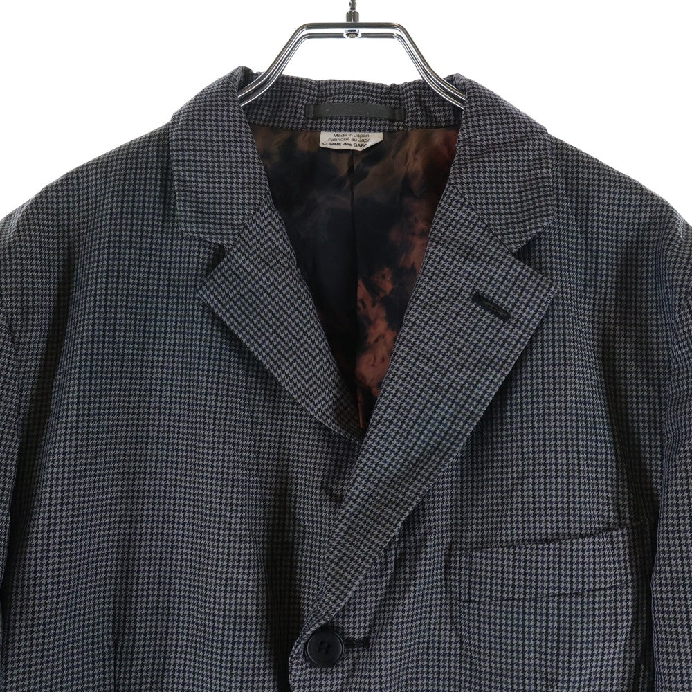 COMME des GARCONS HOMME DEUX(コムデギャルソン オムドゥ) 21SS AD2020 千鳥格子 シングルテーラードジャケット グレー DG-J043