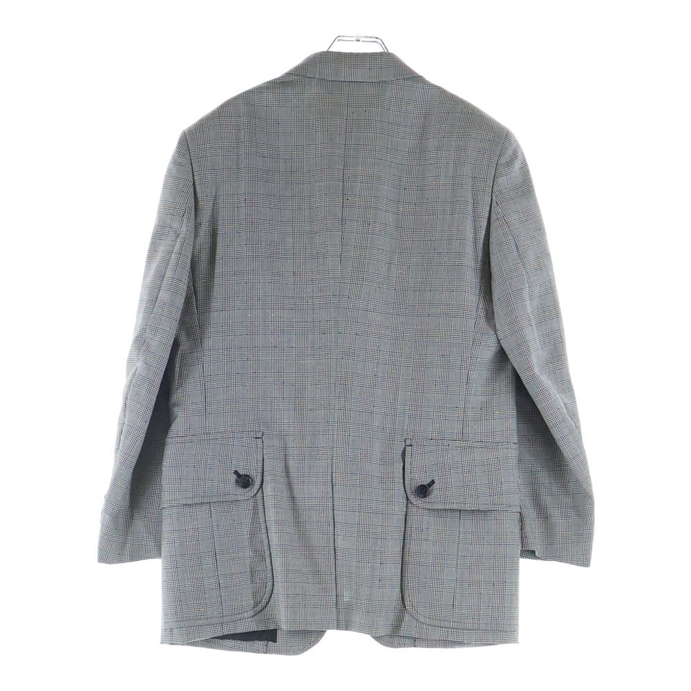 COMME des GARCONS HOMME DEUX(コムデギャルソン オムドゥ) 22SS AD2021 グレンチェック セットアップスーツ シングルテーラードジャケット スラックスパンツ グレー DI-J040/DI-P038