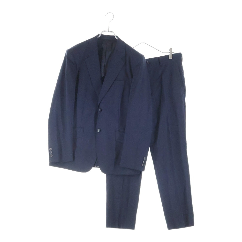COMME des GARCONS HOMME(コムデギャルソンオム) 19SS AD2018 ウール セットアップスーツ シングルテーラードジャケット スラックスパンツ ネイビー HC-J012/HC-P014