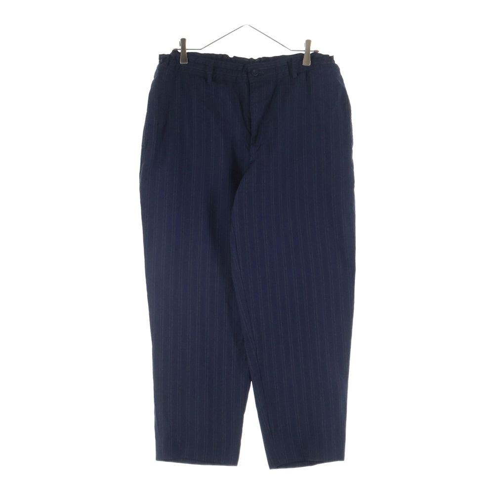 COMME des GARCONS HOMME DEUX(コムデギャルソン オムドゥ) 24SS AD2023 ストライプ セットアップスーツ シングルテーラードジャケット スラックスパンツ ネイビー DM-J030/DM-P028