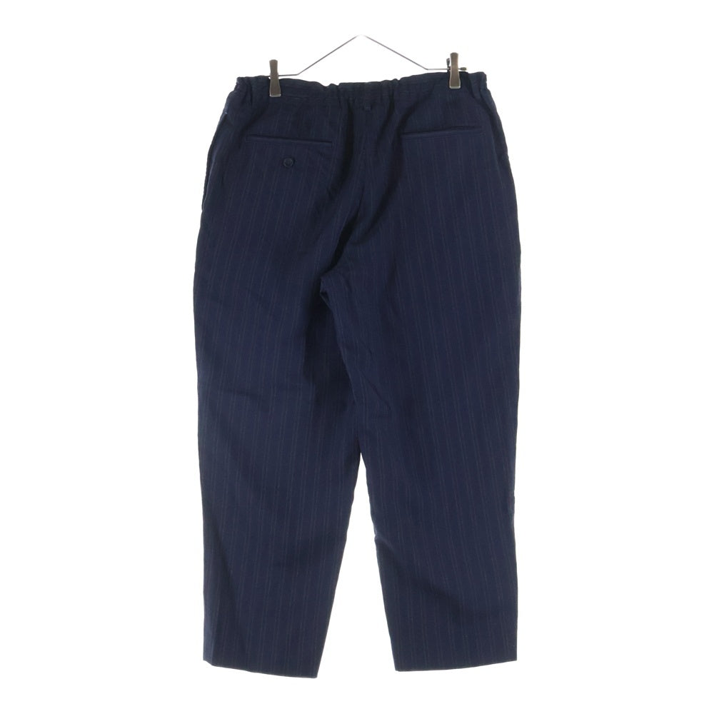 COMME des GARCONS HOMME DEUX(コムデギャルソン オムドゥ) 24SS AD2023 ストライプ セットアップスーツ シングルテーラードジャケット スラックスパンツ ネイビー DM-J030/DM-P028