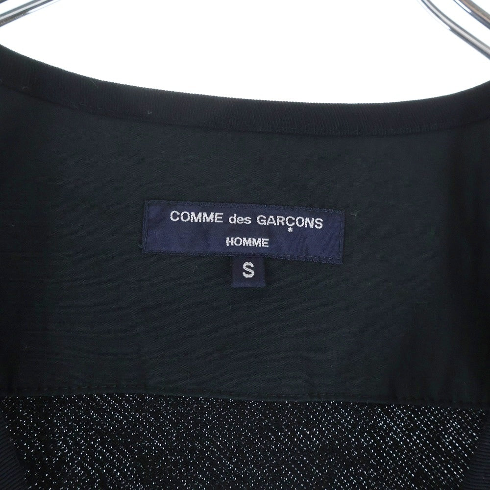 COMME des GARCONS HOMME(コムデギャルソンオム) 25AW AD2025 バックサテン コットンシャツジャケット ブラック HP-J015
