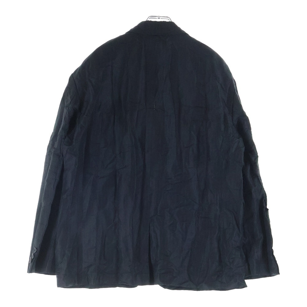 COMME des GARCONS HOMME(コムデギャルソンオム) 25SS AD2024 ストライプ シングルテーラードジャケット ブラック HO-J026