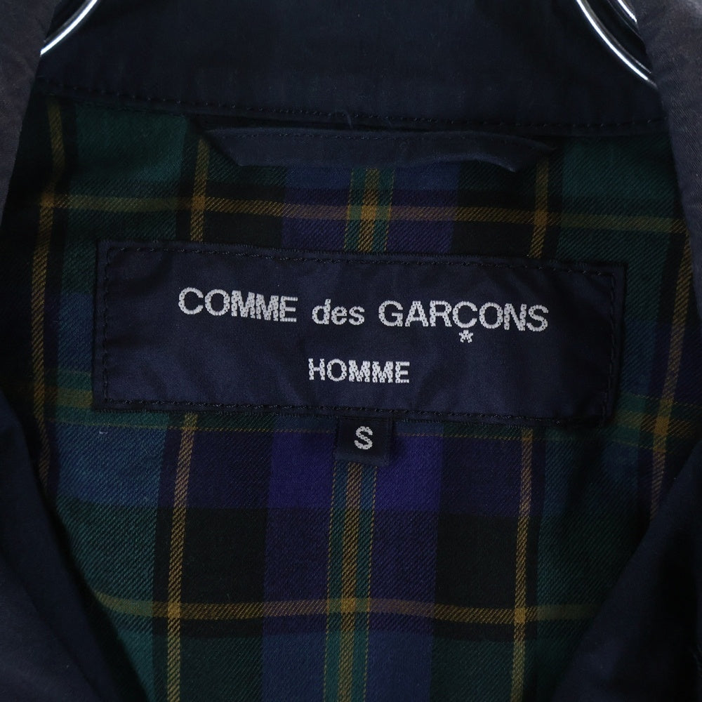 COMME des GARCONS HOMME(コムデギャルソンオム) 21SS AD2020 裏地チェック マルチポケット コットンジャケット ネイビー HG-J010