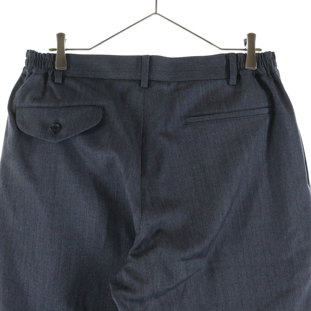 COMME des GARCONS HOMME DEUX(コムデギャルソン オムドゥ) 25SS AD2024 ストライプ切り替え テーパードスラックスパンツ グレー