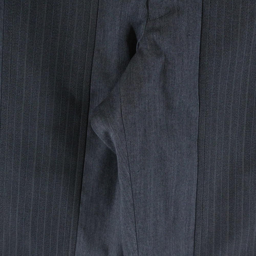 COMME des GARCONS HOMME DEUX(コムデギャルソン オムドゥ) 25SS AD2024 ストライプ切り替え テーパードスラックスパンツ グレー