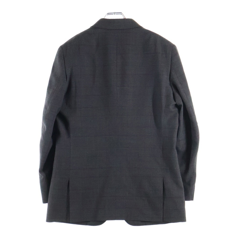 COMME des GARCONS HOMME DEUX(コムデギャルソン オムドゥ) 25AW AD2025 チェック柄 ウール セットアップスーツ 3Bシングルテーラードジャケット 1タックスラックスパンツ ブラウン DP-J022/DP-P024