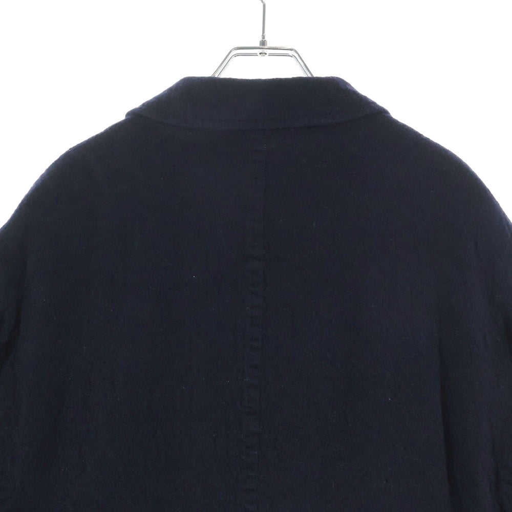 COMME des GARCONS HOMME(コムデギャルソンオム) 20AW AD2020 ウールサージ縮絨 ステンカラーコート ブラック HF-C007