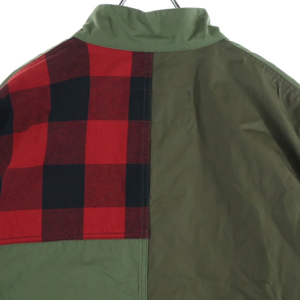 COMME des GARCONS HOMME(コムデギャルソンオム) 23AW AD2023 異素材パッチワーク加工 モッズコート グリーン HL-C009