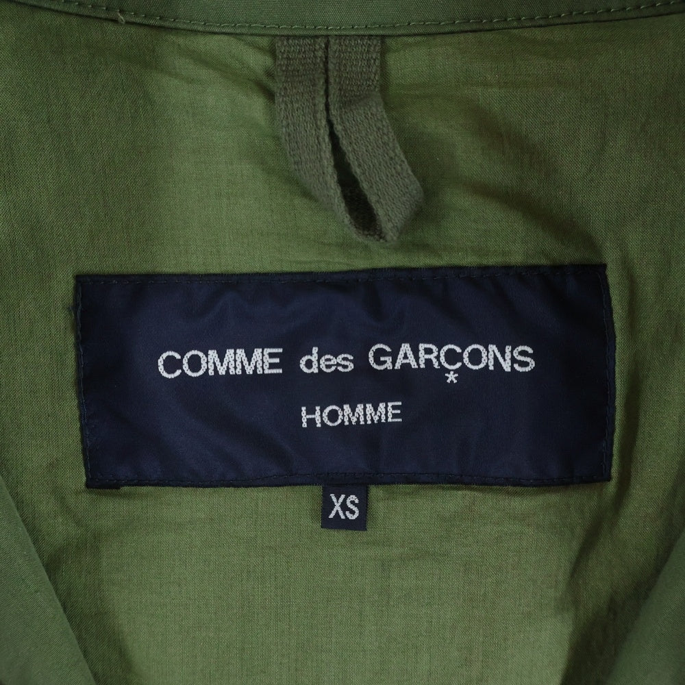 COMME des GARCONS HOMME(コムデギャルソンオム) 23AW AD2023 異素材パッチワーク加工 モッズコート グリーン HL-C009