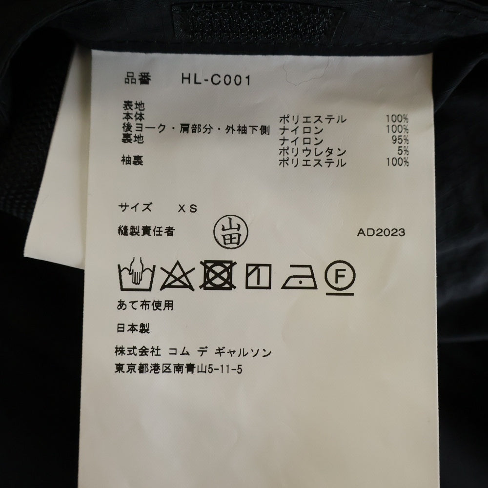 COMME des GARCONS HOMME(コムデギャルソンオム) 23AW AD2023 異素材切替 ロングコート ブラック HL-C001