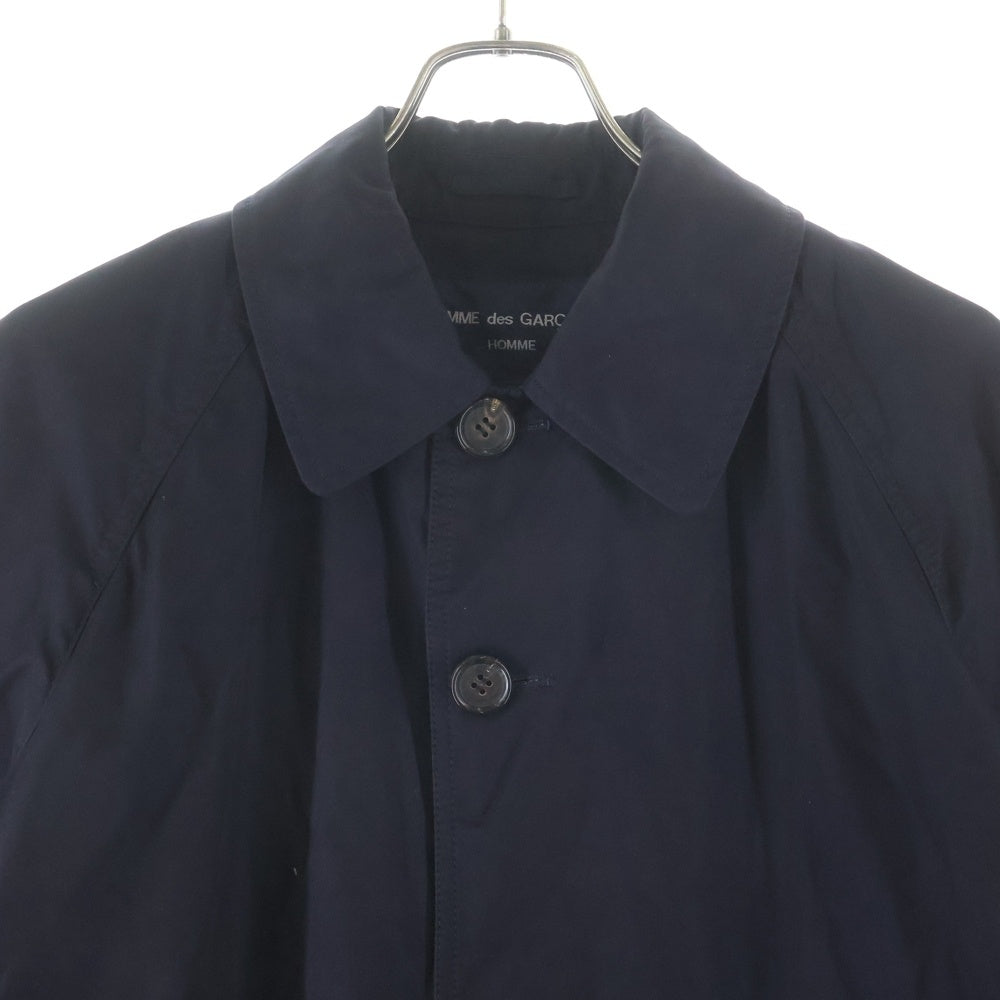 COMME des GARCONS HOMME(コムデギャルソンオム) 19SS AD2018 コットンギャバジン ステンカラーコート ブラック HC-C009