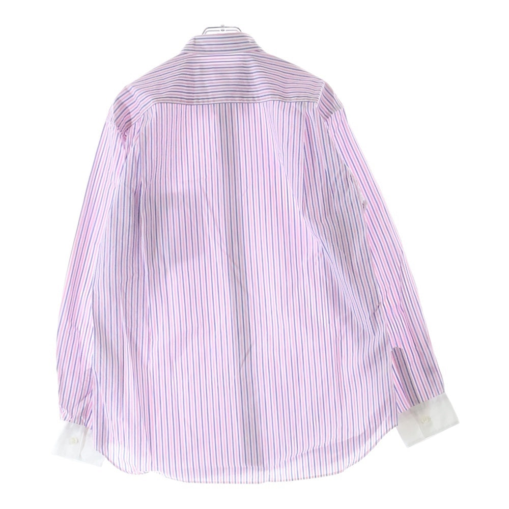 COMME des GARCONS SHIRT(コムデギャルソンシャツ) フォーエバー 長袖マルチストライプ コットンシャツ ピンク/ブルー FZ-B088