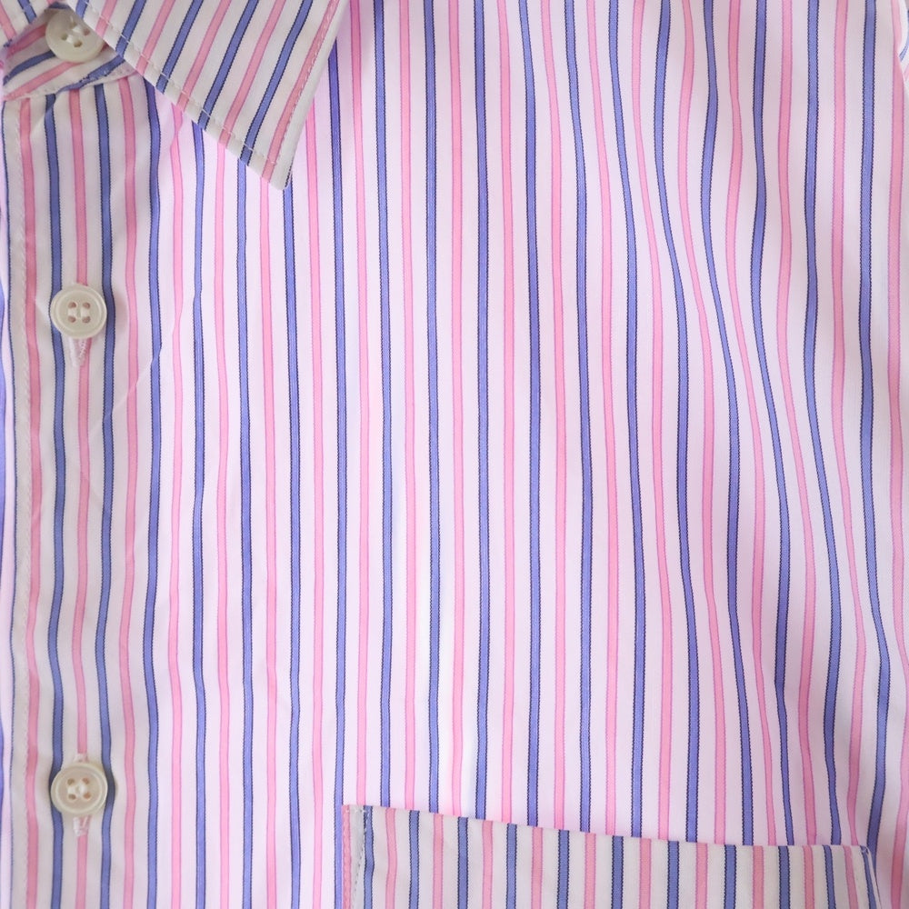 COMME des GARCONS SHIRT(コムデギャルソンシャツ) フォーエバー 長袖マルチストライプ コットンシャツ ピンク/ブルー FZ-B088