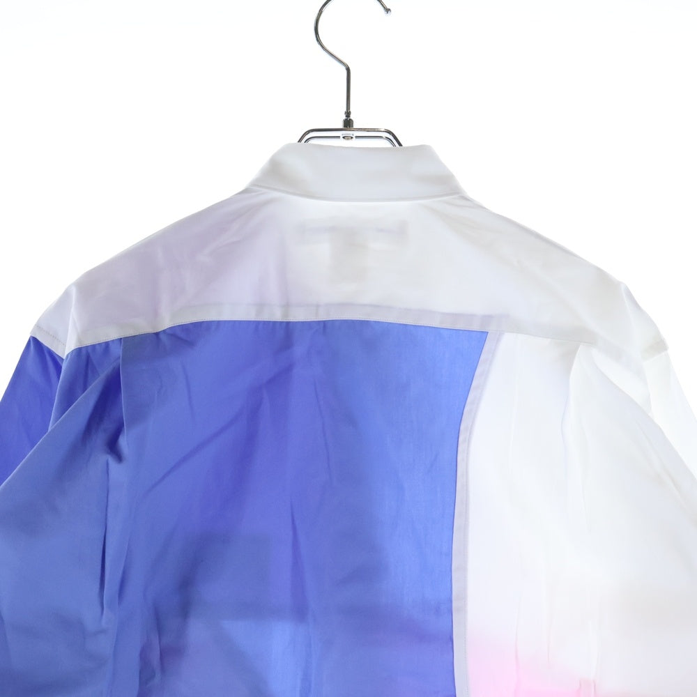 COMME des GARCONS SHIRT(コムデギャルソンシャツ) 24SS ×Andy Warhol アンディ・ウォーホル パッチワーク加工 長袖コットンシャツ マルチカラー FM-B011