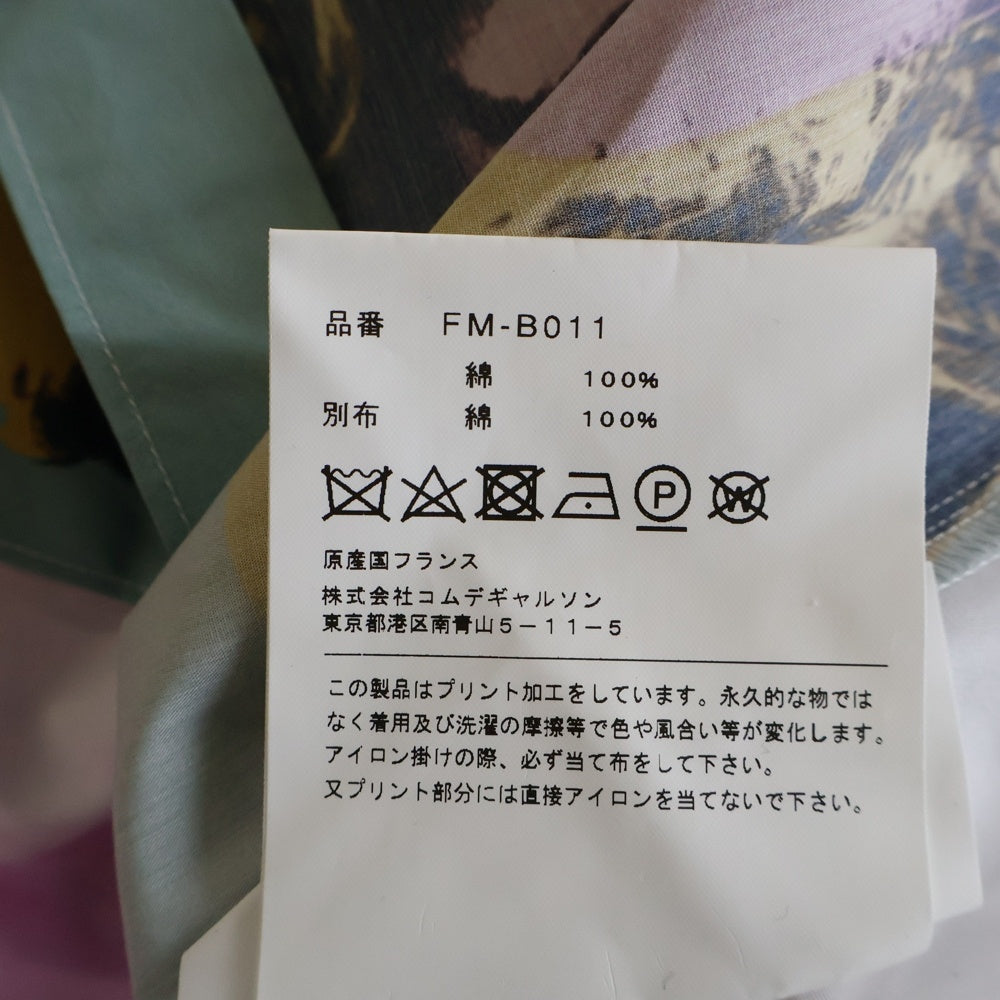 COMME des GARCONS SHIRT(コムデギャルソンシャツ) 24SS ×Andy Warhol アンディ・ウォーホル パッチワーク加工 長袖コットンシャツ マルチカラー FM-B011