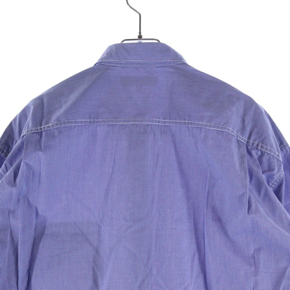 COMME des GARCONS HOMME(コムデギャルソンオム) 22AW AD2022 長袖ギンガムチェックシャツ ブルー HJ-B006