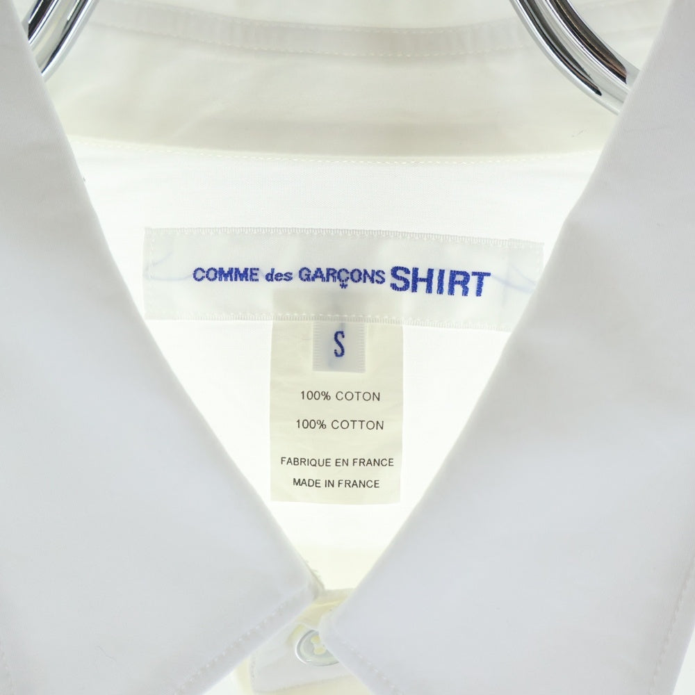 COMME des GARCONS SHIRT(コムデギャルソンシャツ) 22AW FOREVER フォーエバー 袖インベーダープリント 長袖コットンシャツ ホワイト FJ-B029