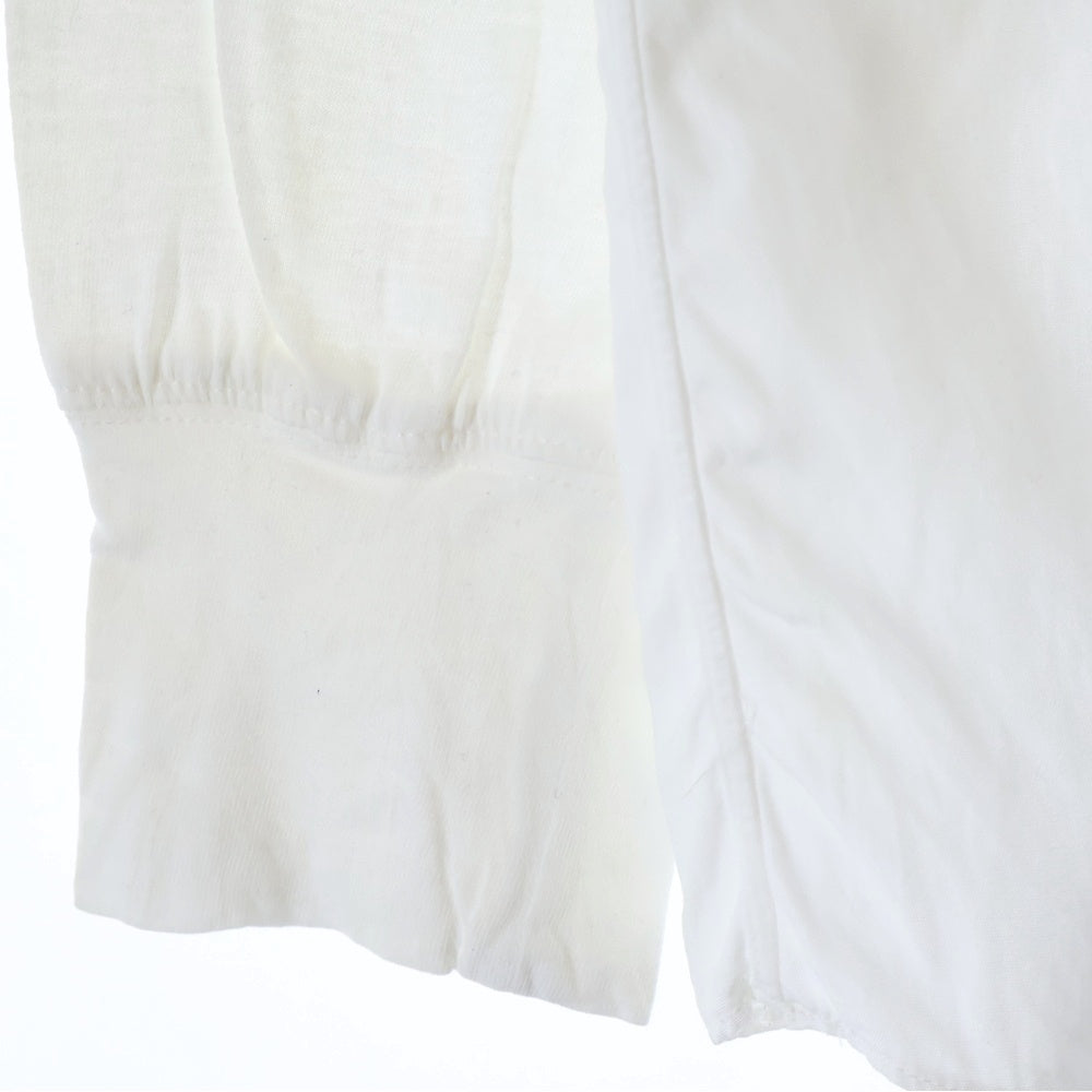COMME des GARCONS SHIRT(コムデギャルソンシャツ) 80-90S 初期刺繍タグ 袖カットソー切替 長袖シャツ ホワイト
