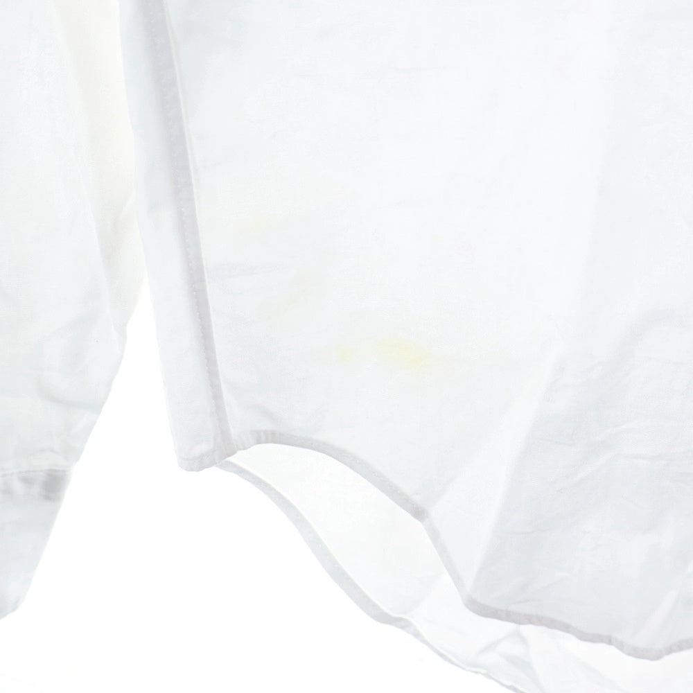 COMME des GARCONS HOMME DEUX(コムデギャルソン オムドゥ) 21SS AD2020 フロントパッチワーク切替 長袖ボタンシャツ ホワイト DG-B024