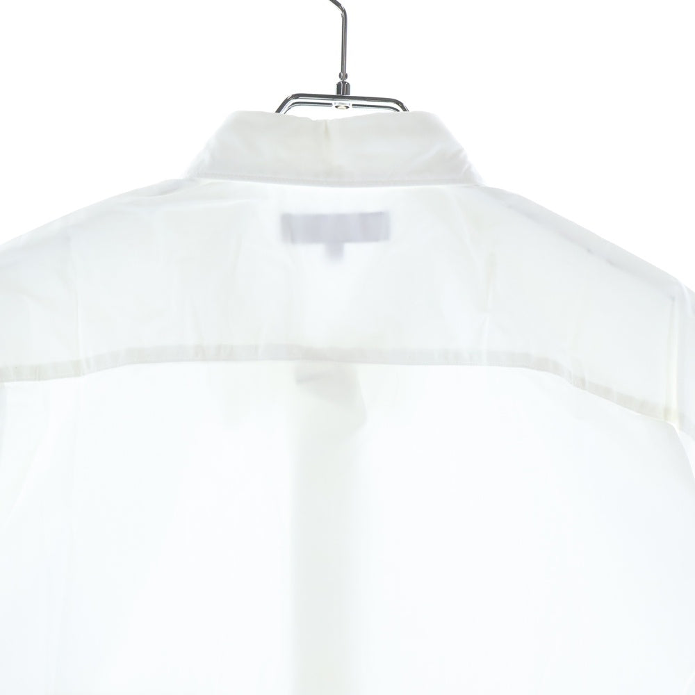 COMME des GARCONS HOMME(コムデギャルソンオム) 22SS AD2021 綿ブロード製品洗半袖シャツ ホワイト HI-B023