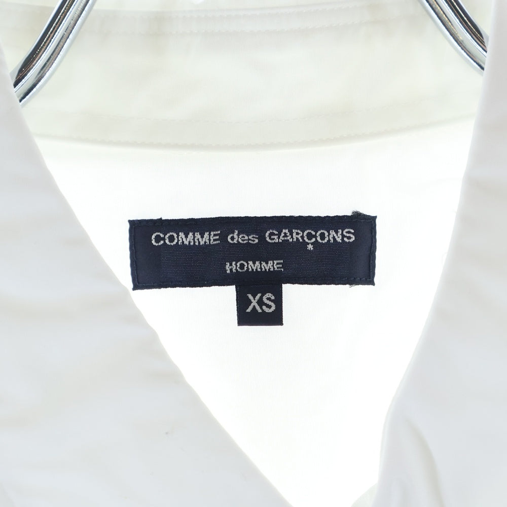 COMME des GARCONS HOMME(コムデギャルソンオム) 22SS AD2021 綿ブロード製品洗半袖シャツ ホワイト HI-B023