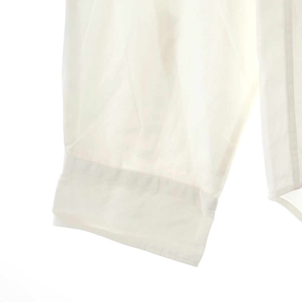 COMME des GARCONS HOMME DEUX(コムデギャルソン オムドゥ) 21SS AD2020 フロント切替 長袖ボタンシャツ ホワイト/アイボリー DG-B029