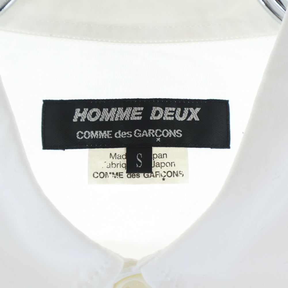 COMME des GARCONS HOMME DEUX(コムデギャルソン オムドゥ) 18SS AD2017 長袖ボタンシャツ ホワイト DA-B047