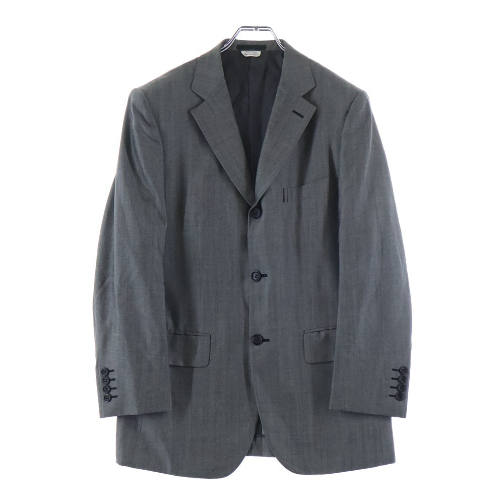COMME des GARCONS HOMME DEUX コムデギャルソン オムドゥ 20SS AD2019 ヘリンボーン ストライプ ウール 3B テーラードジャケット グレー DE-J006 COMME des GARCONS HOMME DEUX(コムデギャルソン オムドゥ) 20SS