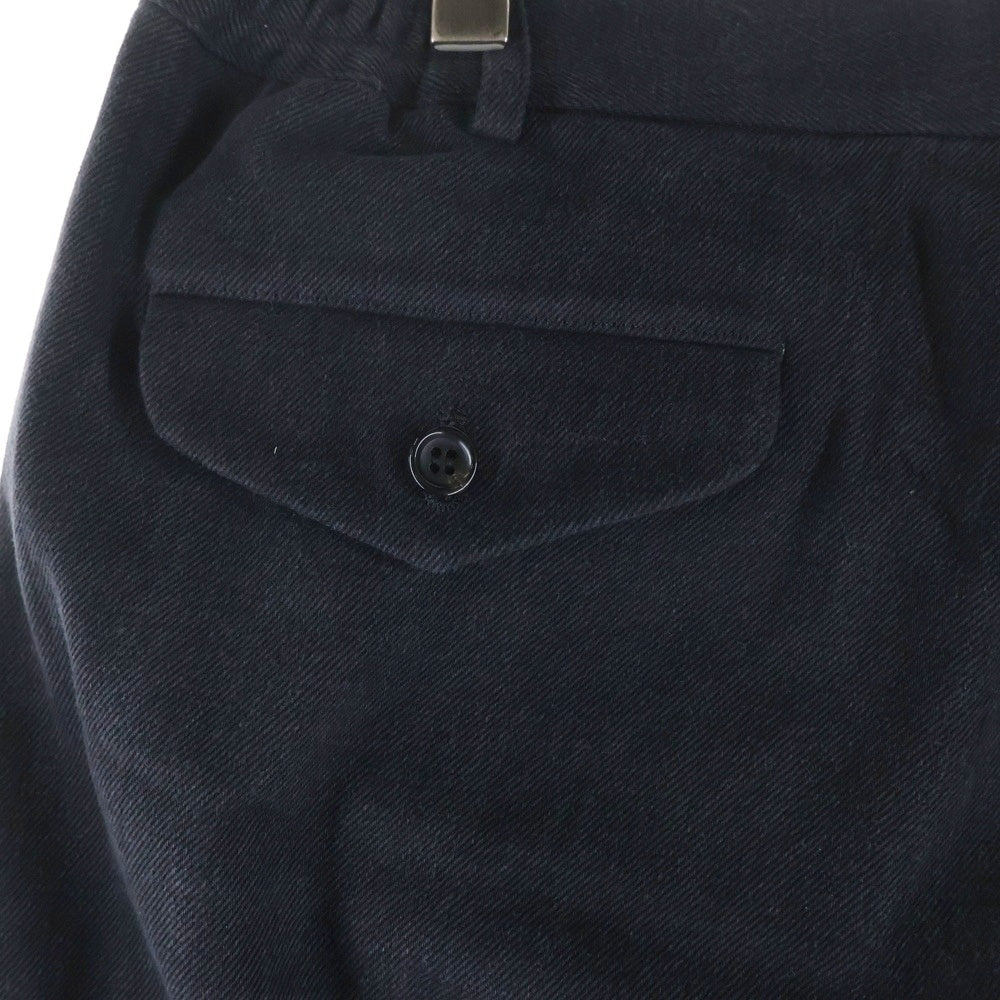 COMME des GARCONS HOMME DEUX(コムデギャルソン オムドゥ) 22AW AD2022 キュプラ混 テーパードスラックスパンツ ブラック DJ-P028