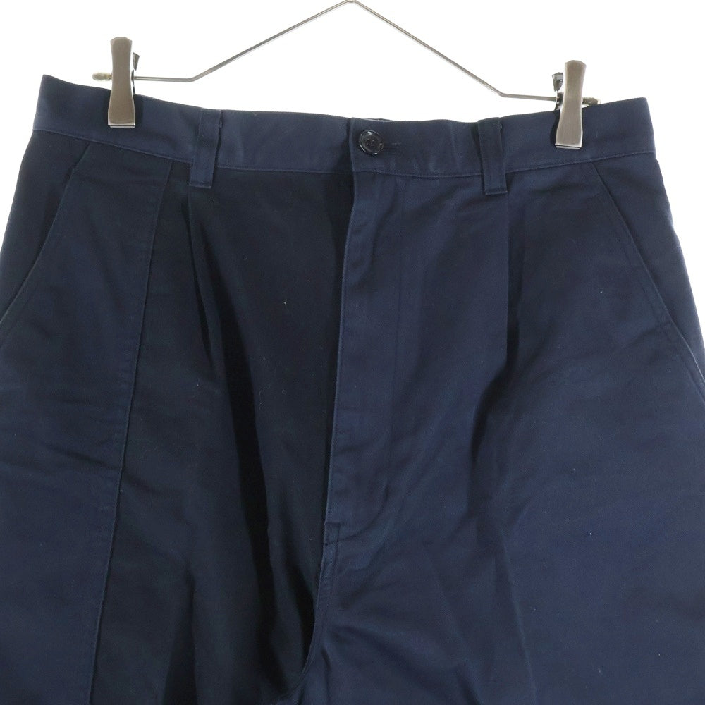 COMME des GARCONS HOMME(コムデギャルソンオム) 21AW AD2021 パッチワーク ワイドチノパンツ ネイビー HH-P013