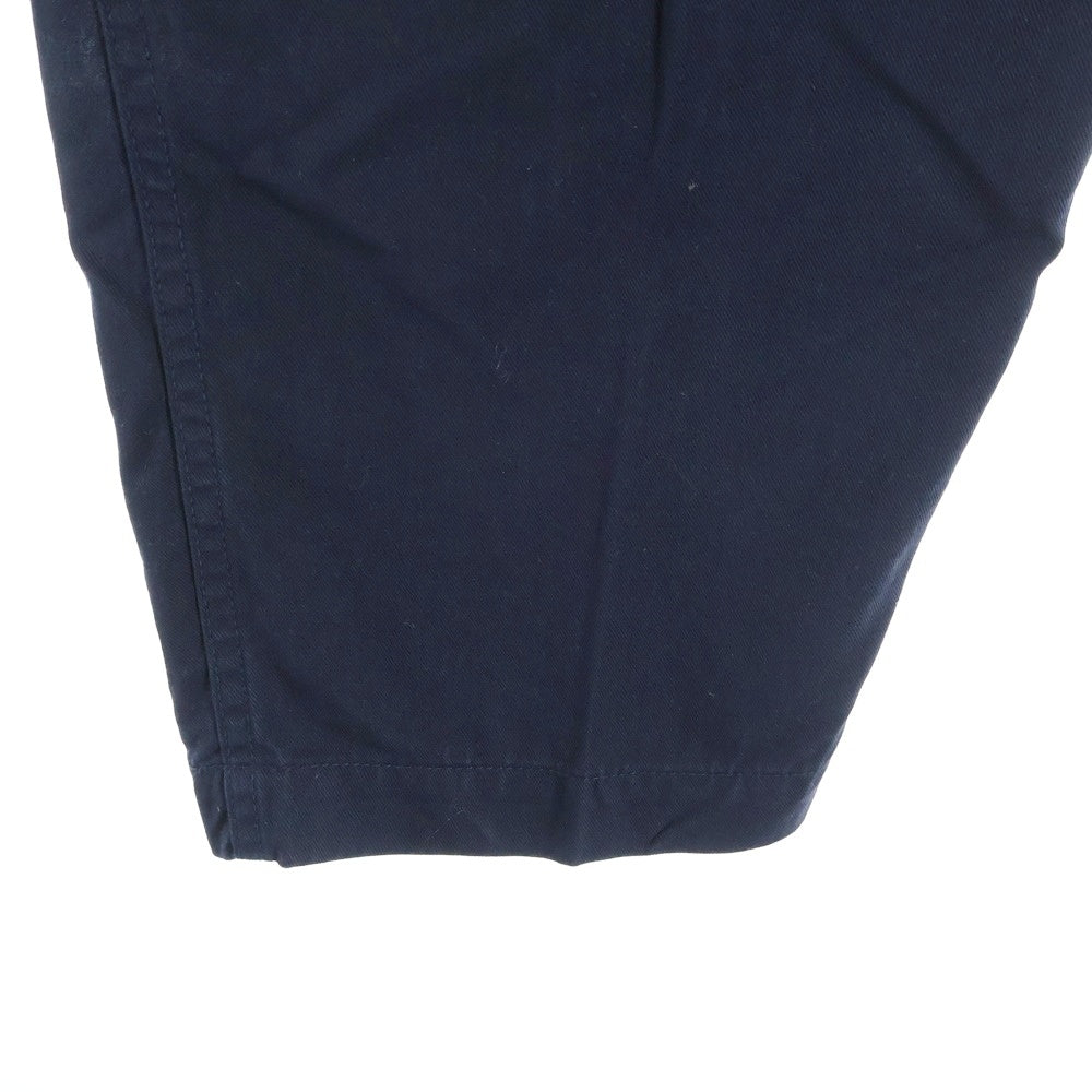 COMME des GARCONS HOMME(コムデギャルソンオム) 22SS AD2021 製品染め 1タック ワイド チノパンツ ネイビー HI-P003