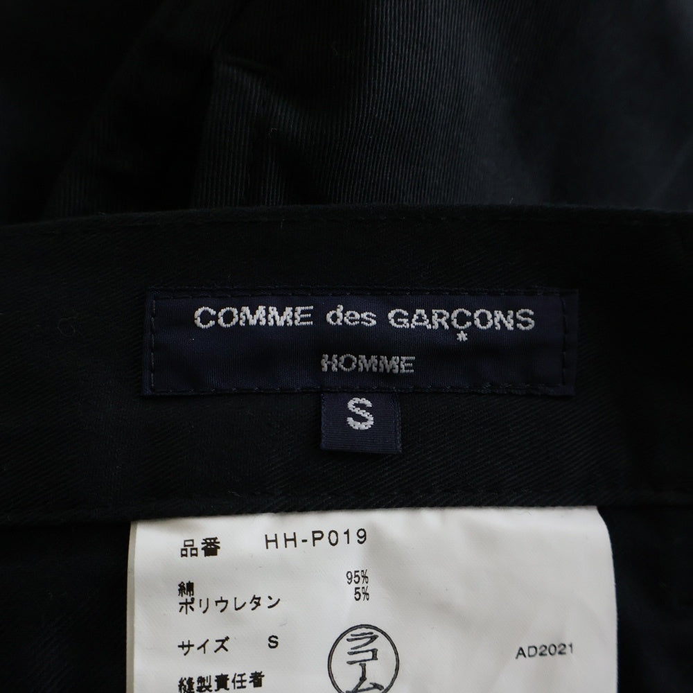 COMME des GARCONS HOMME(コムデギャルソンオム) 21AW AD2021 テーパードチノパンツ ネイビー HH-P019